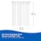 Kenney Mfg Medium Weight Embossed PEVA Shower Liner, 70" W x 72" H, Clear KN61151 - alternate 5